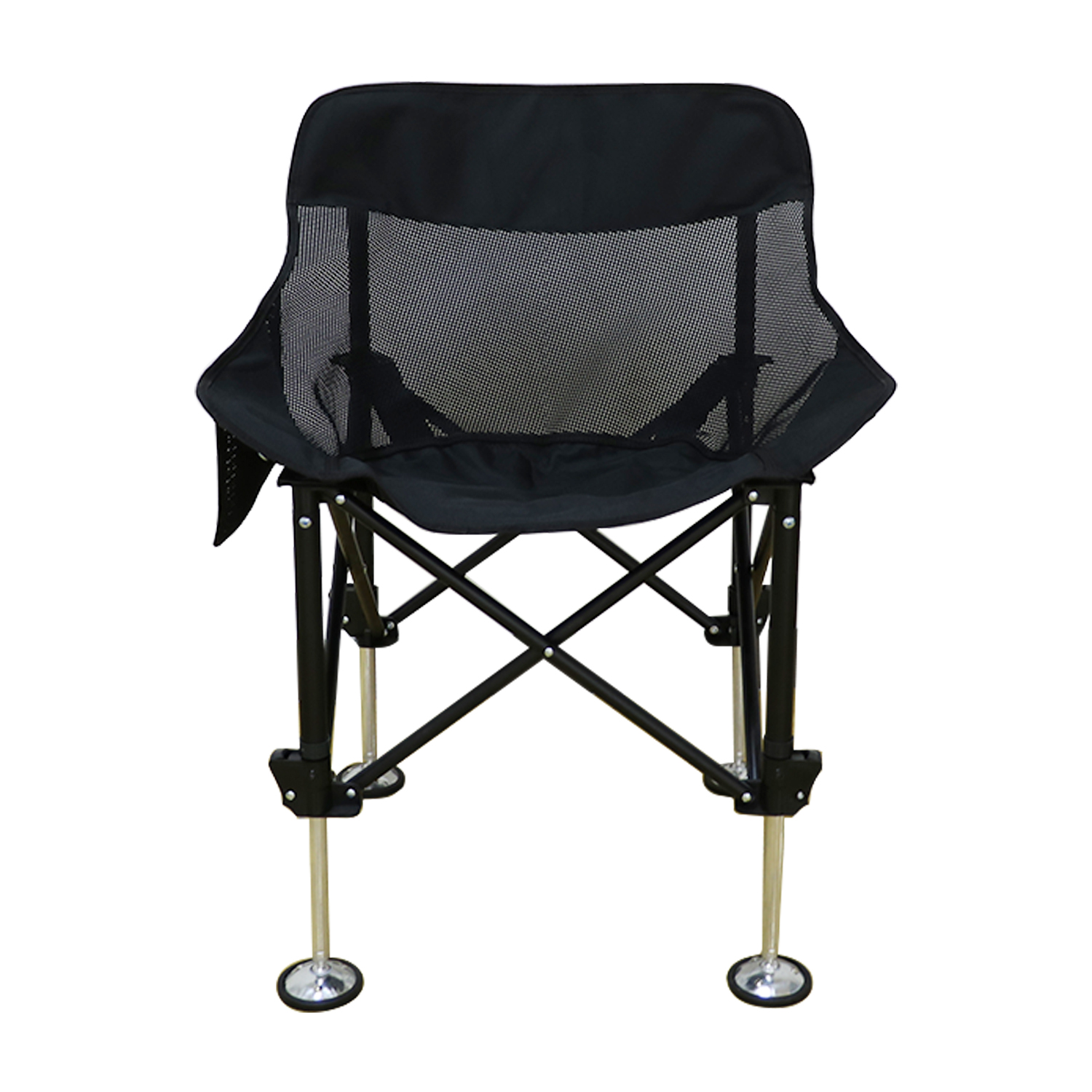 Angelstuhl, All-Terrain-Eis-Angelstuhl, verstellbare Füße, Netz-Rücken-Klappstuhl mit Schultergurt, schwere Unterstützung Angelstuhl